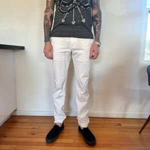 J. Crew Slim Fit White Pants